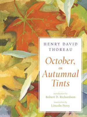 cover image of October, or Autumnal Tints